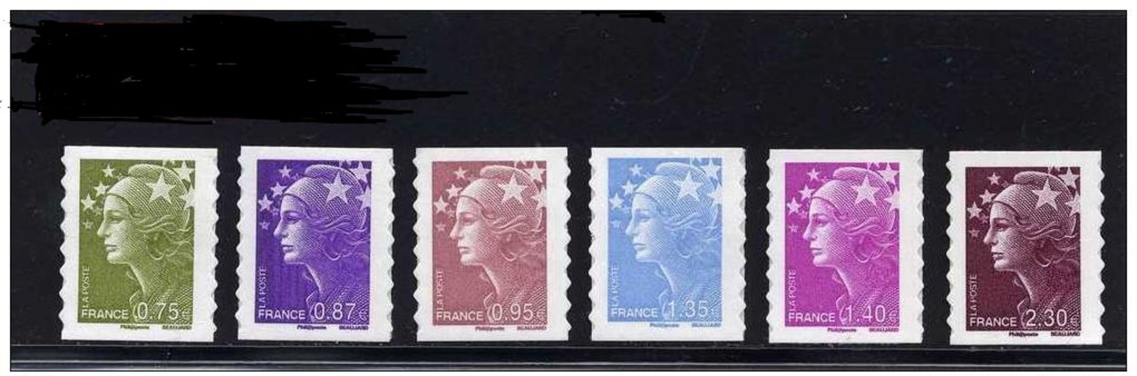 418. N° AA 486/491 : Série "Marianne D' Yves Beaujard" De 2010. Neuf**. MNH. 1er Choix - Autres & Non Classés