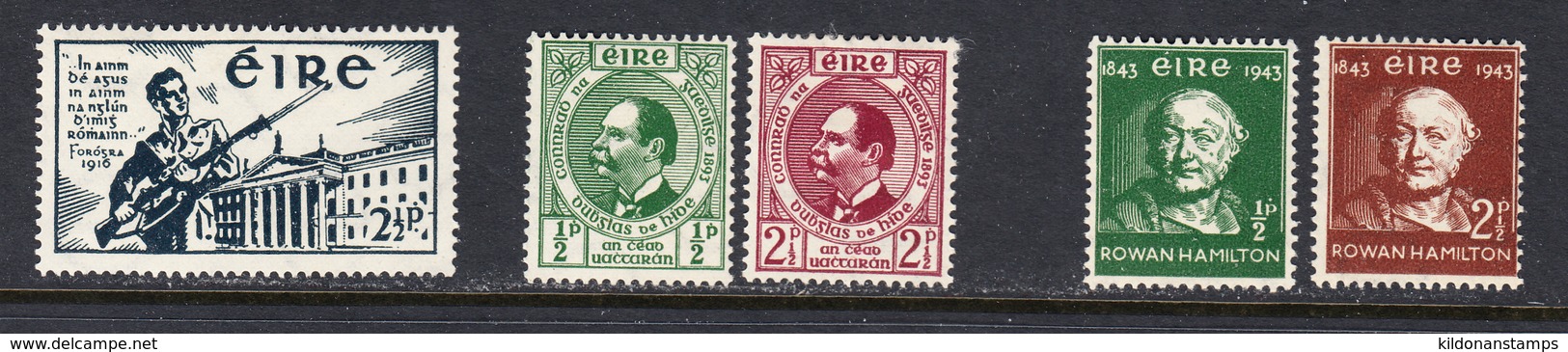 Ireland 1941-43 Mint Mounted, Sc# 120,124-127, SG 128-132 - Nuovi