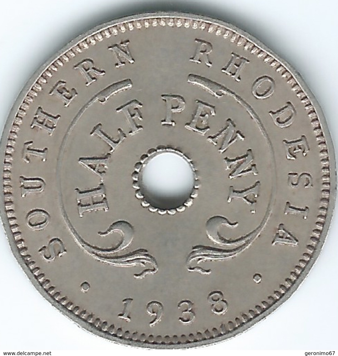 Southern Rhodesia - George VI - 1938 - ½ Penny - KM14 - Rhodesia