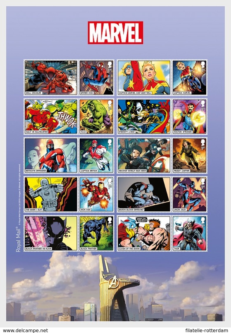 Groot-Brittannië / Great Britain - Postfris / MNH - Collectors Sheet Marvel 2019 - Ongebruikt