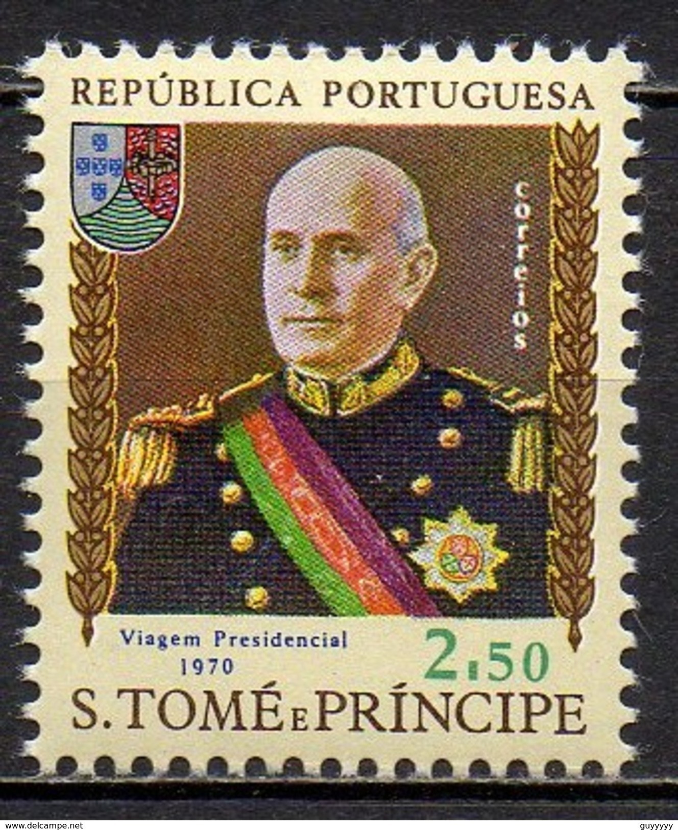 Sao Tome Et Principe - 1970 - Yvert N°  409 ** - Visite Du Président Américo Thomas - St. Thomas & Prince