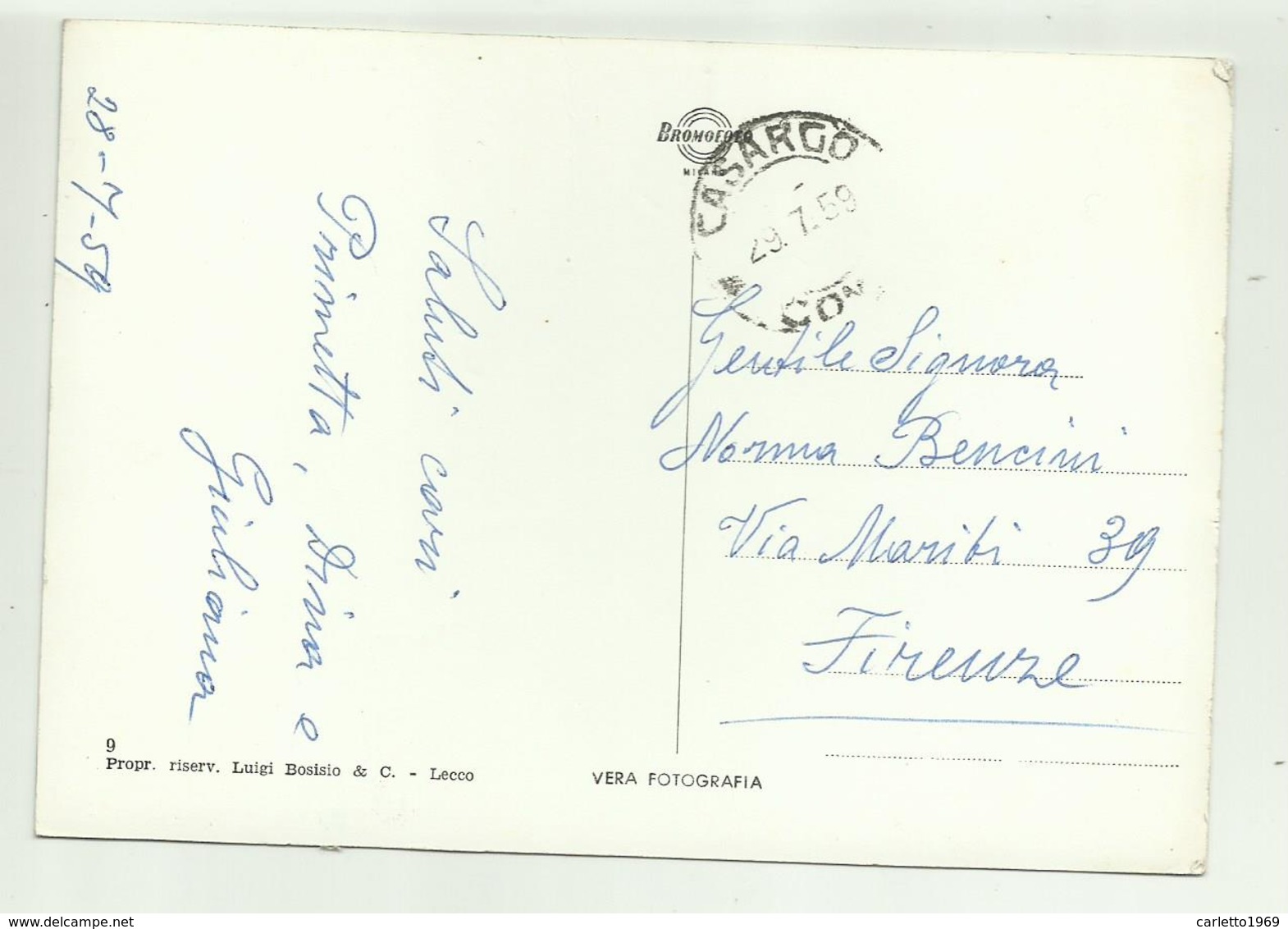 CODESINO - PANORAMA   - VIAGGIATA FG - Lecco