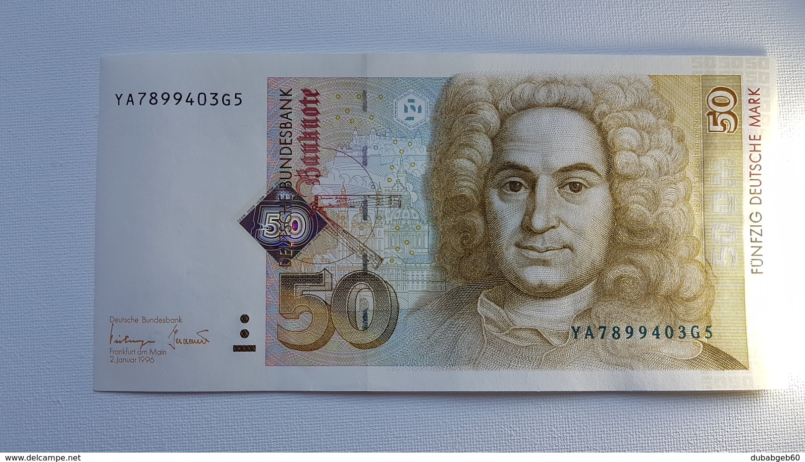 50 DM 1996 Ersatznote YA, ,  UNC - FDS - Kassenfrisch, Free Shipping Ww - 50 Deutsche Mark