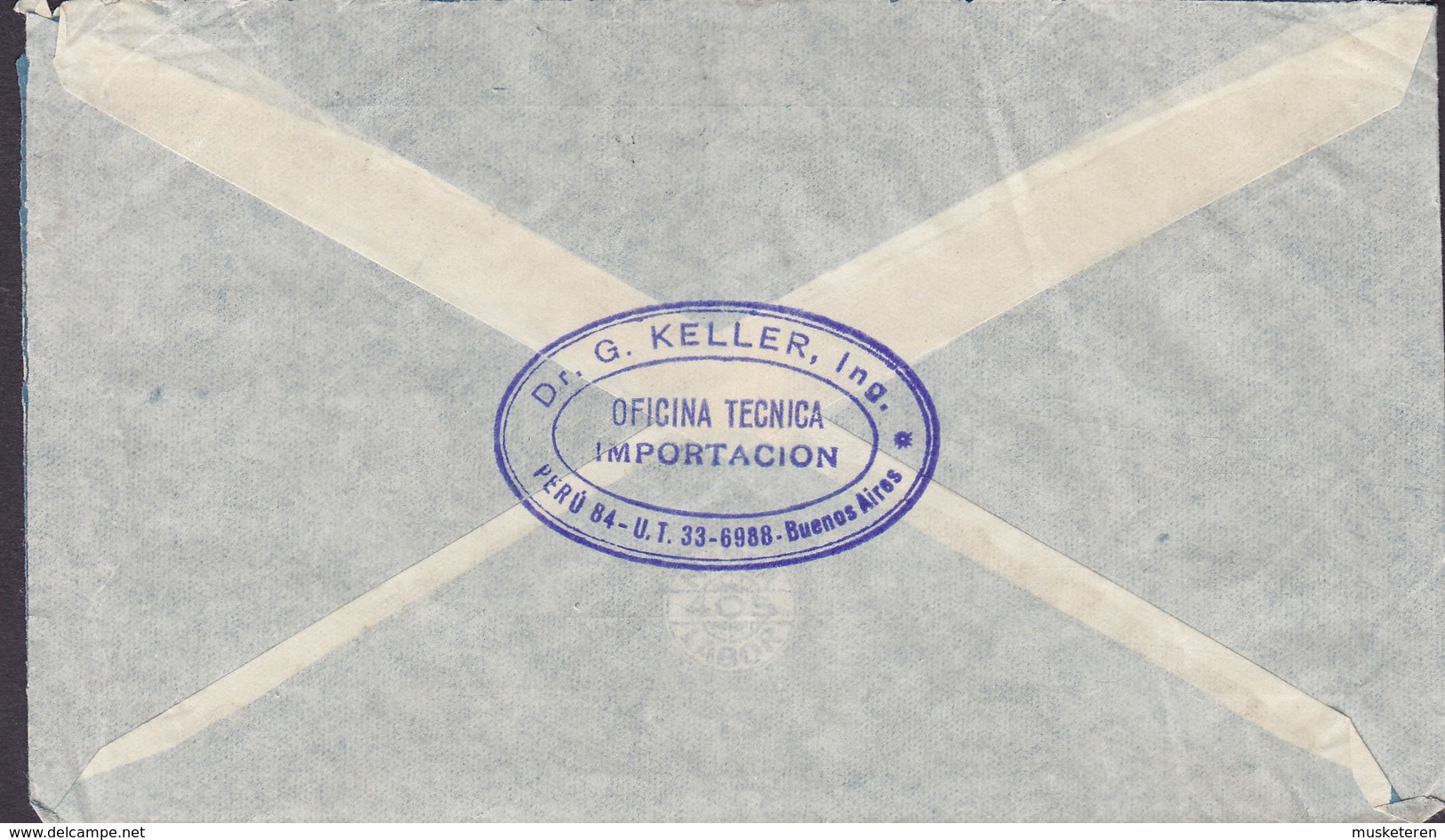 Argentina Air Mail Dr. G. KELLER 'Via CONDOR' (Zeppelin) Cachet BUENOS AIRES 1938 Cover Letra ZÜRICH Suisse Switzerland - Stamped Stationery