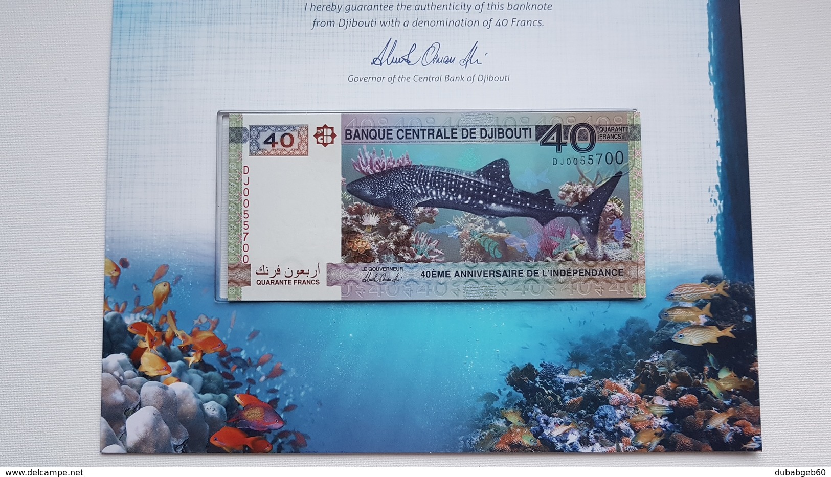 Djibouti P. NEW 40 Francs 2017  Commemorative Folder, UNC ,  UNC - FDS - Kassenfrisch, Free Shipping Word Wide - Gibuti