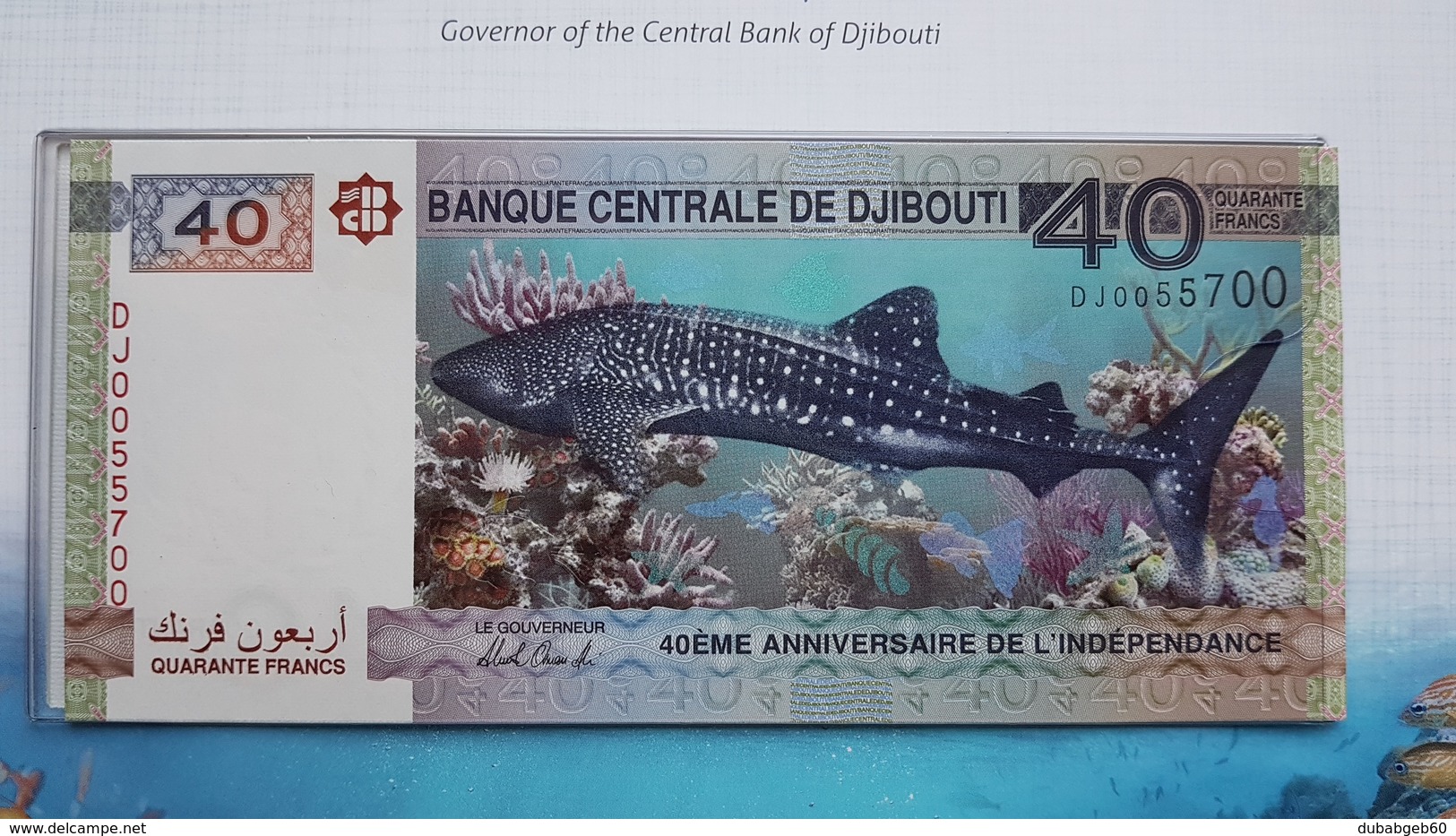 Djibouti P. NEW 40 Francs 2017  Commemorative Folder, UNC ,  UNC - FDS - Kassenfrisch, Free Shipping Word Wide - Djibouti