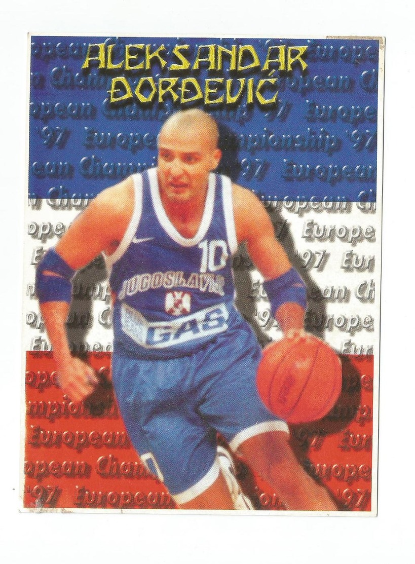 BASKETBALL YUGOSLAVIA EUROPEAN CHAMPIONS SPAIN 1997 ALEKSANDAR DJORDJEVIC - Pallacanestro