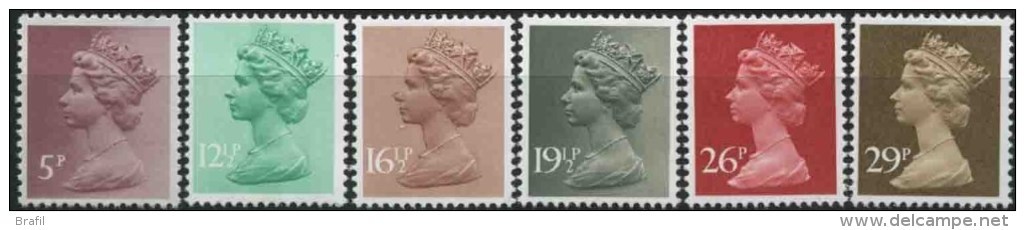 1982 Gran Bretagna, Elisabetta II°, Serie Ordinaria, Serie Completa Nuova (**) - Nuovi
