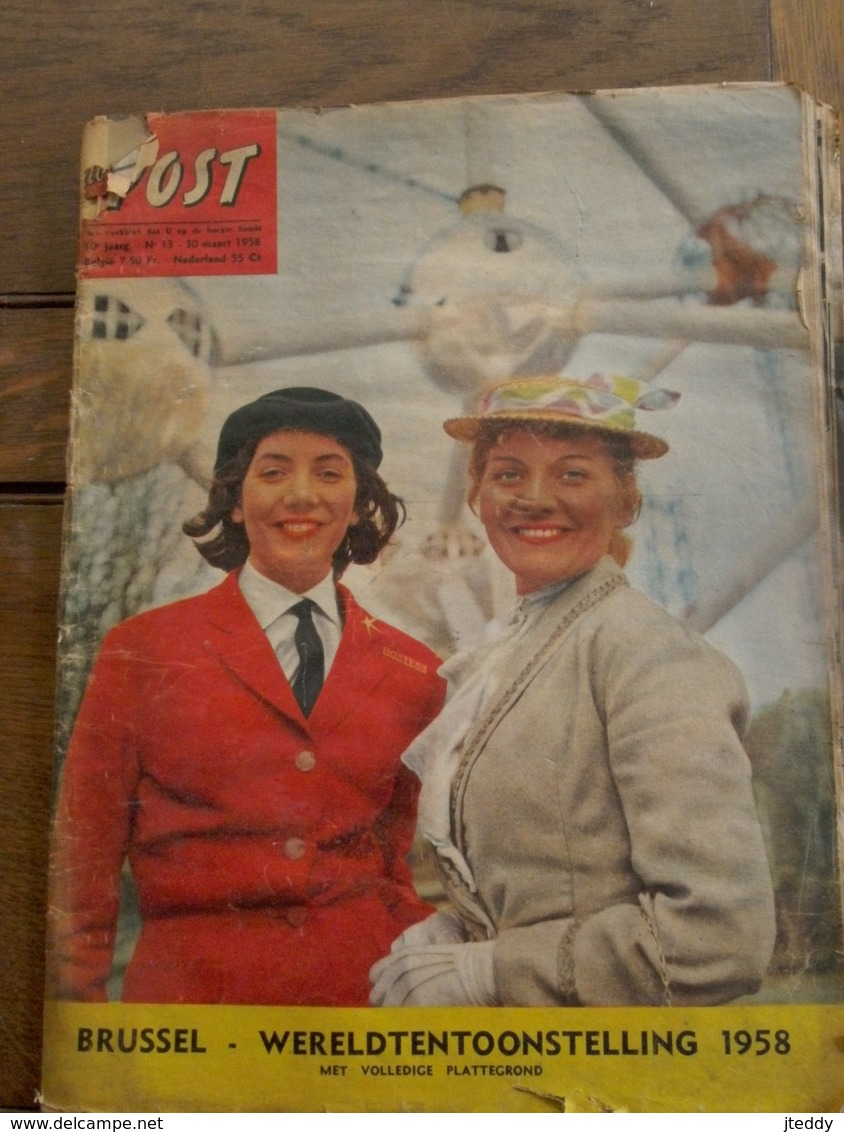 Tijdschrift POST  Brussel  -- WERELDTENTOONSTELLING  1958 - Brocante & Collections