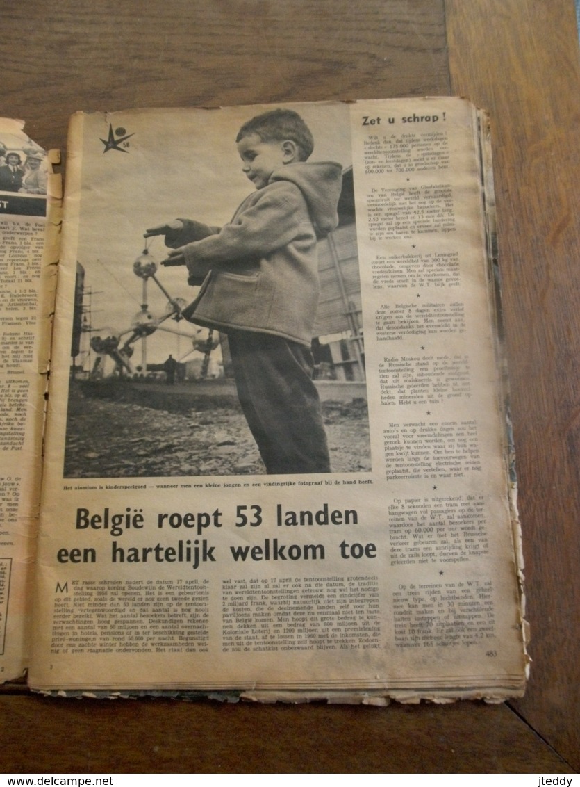 Tijdschrift POST  Brussel  -- WERELDTENTOONSTELLING  1958 - Brocante & Collections