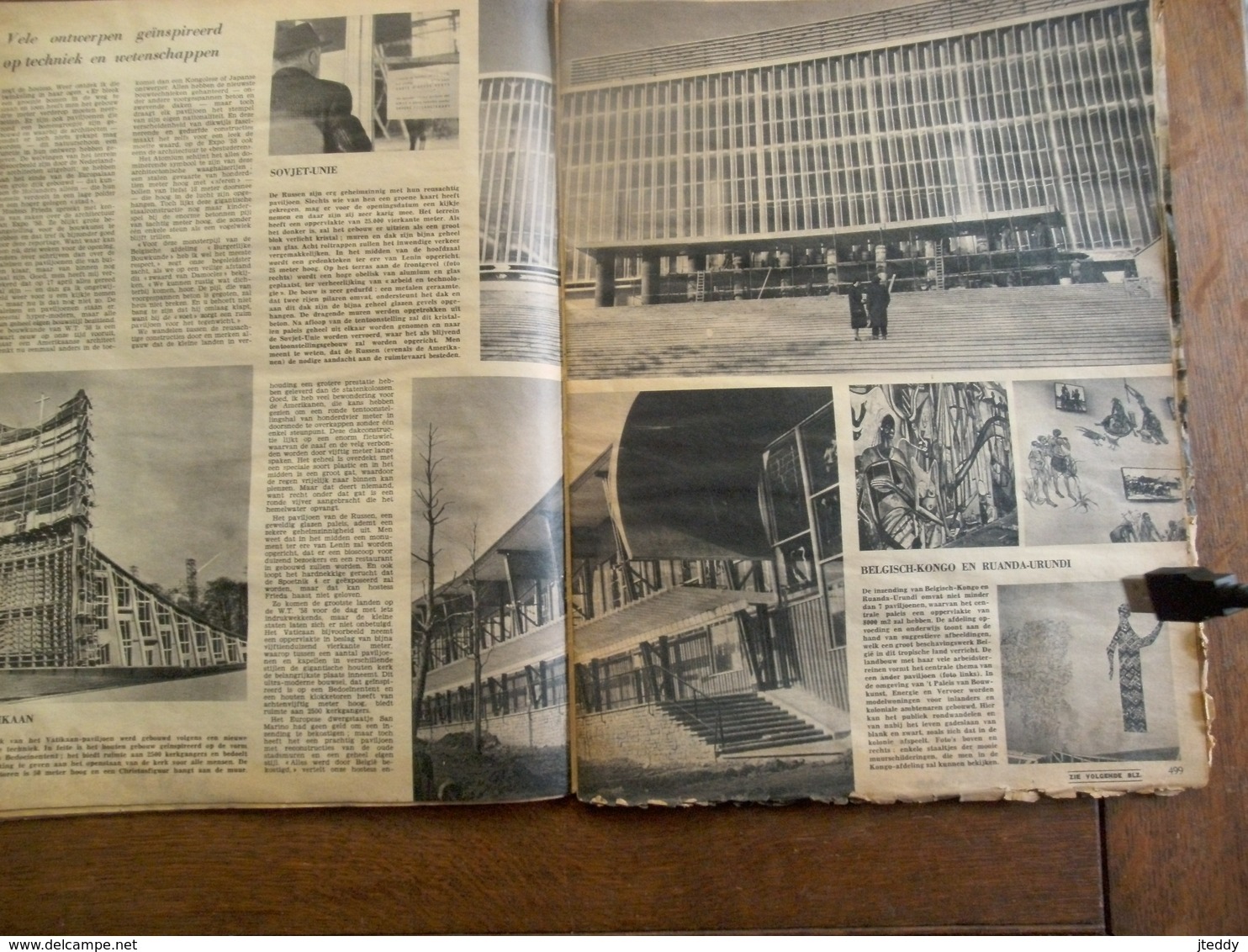 Tijdschrift POST  Brussel  -- WERELDTENTOONSTELLING  1958