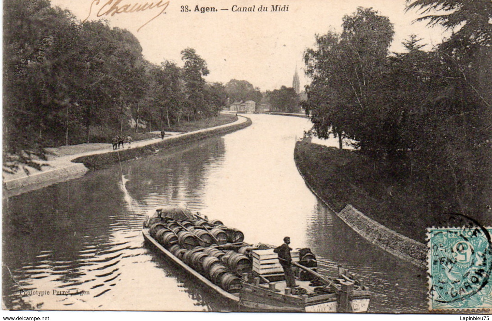 CPA 47 Lot Et Garonne 38 Canal Du Midi - Autres & Non Classés