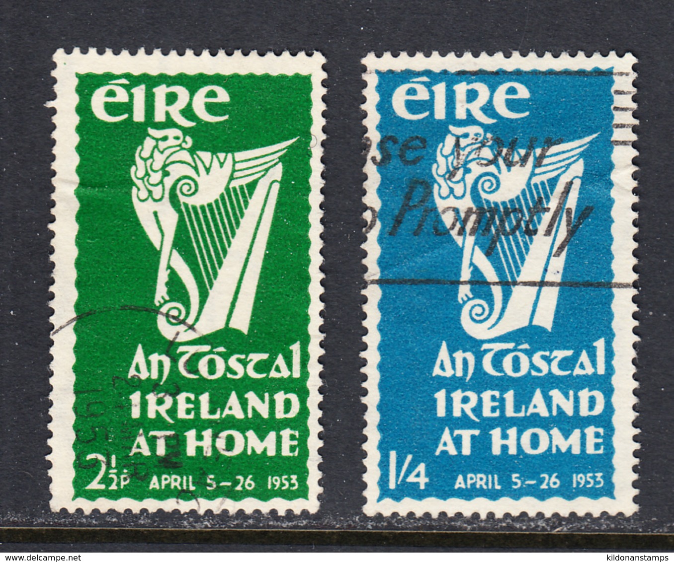 Ireland 1953 Cancelled, Sc# , SG 154-155 - Oblitérés