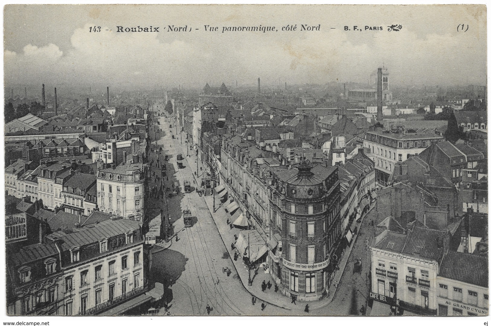 Roubaix Vue Panoramique Côte Nord Unused C1907 - BF, Paris - Roubaix