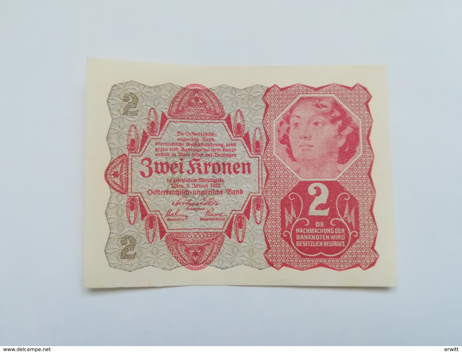 AUSTRIA 2 KRONEN 1922 - Austria