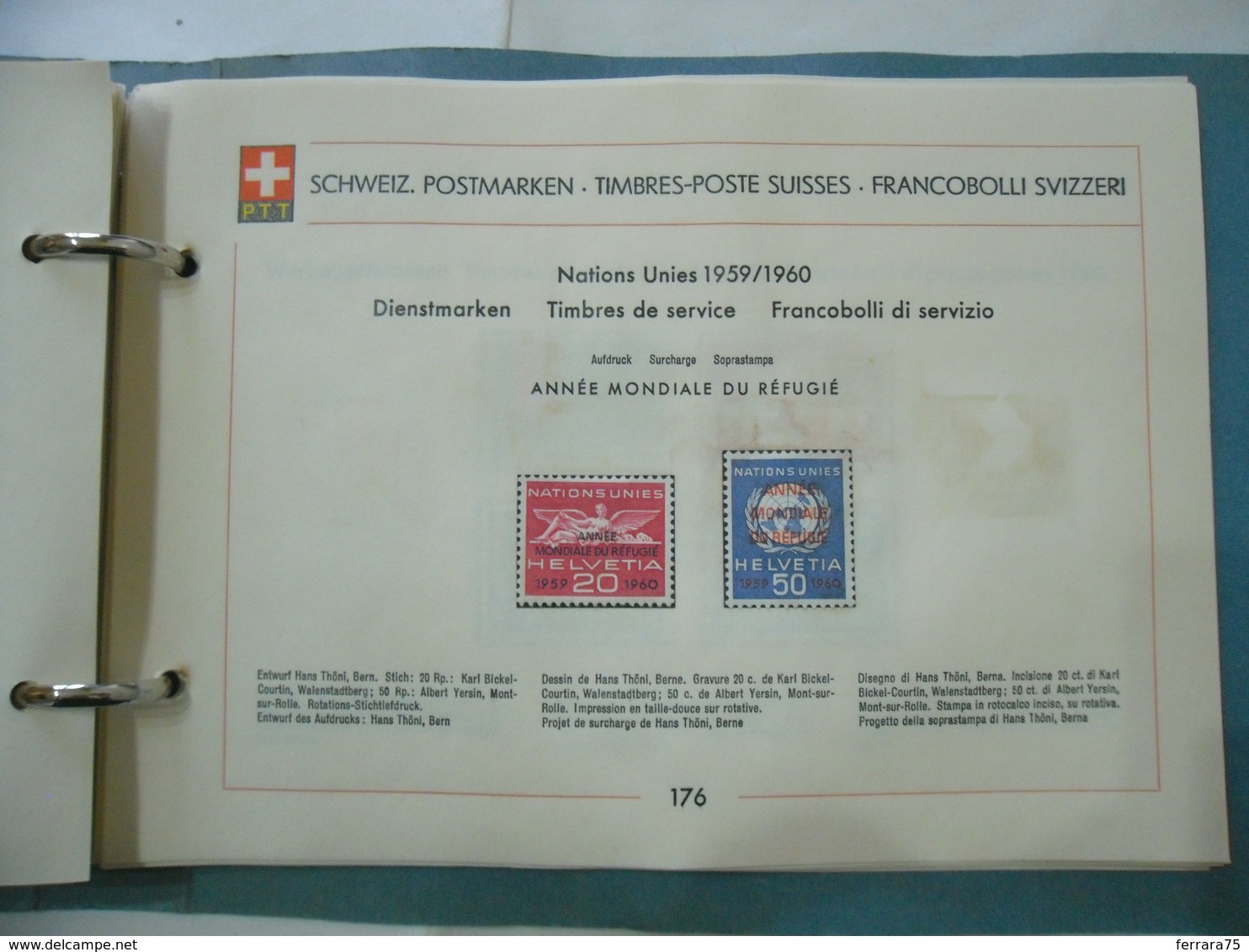 HELVETIA PTT:SVIZZERA FRANCOBOLLI  DI SERVIZIO  1960 - Nuovi