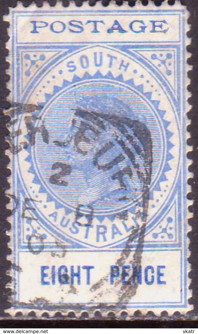 AUSTRALIA SOUTH AUSTRALIA 1902 SG #272 8d Used Wmk Crown Over SA Thin POSTAGE Value 16½mm Long - Used Stamps