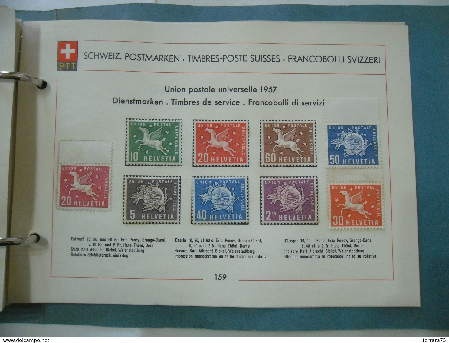 HELVETIA PTT:SVIZZERA FRANCOBOLLI PRO JUVENTUTE 1957 - Nuovi