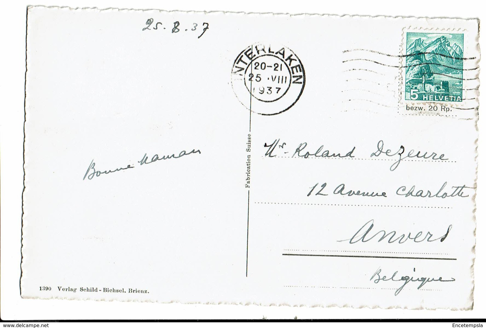 CPA - Carte Postale-SUISSE -Giessbachfälle  - 1937- VM739 - Autres & Non Classés