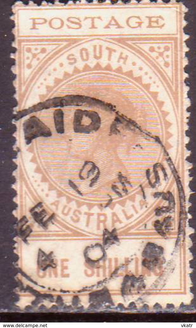 AUSTRALIA SOUTH AUSTRALIA 1902 SG #275 1sh Used Wmk Crown Over SA Thin POSTAGE - Used Stamps