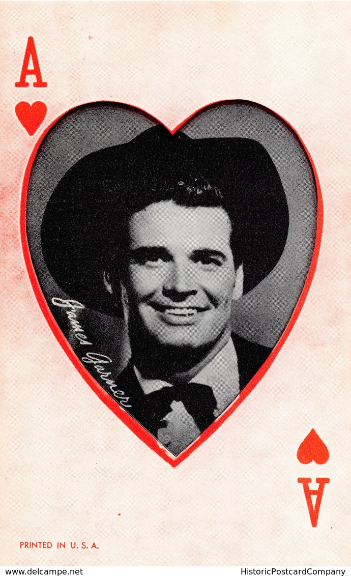 JAMES GARNER~WESTERN TV & FILM ACTOR-ACES EXHIBIT ARCADE CARD~STANDARD POSTCARD SIZE 39269 - Affiches Sur Carte