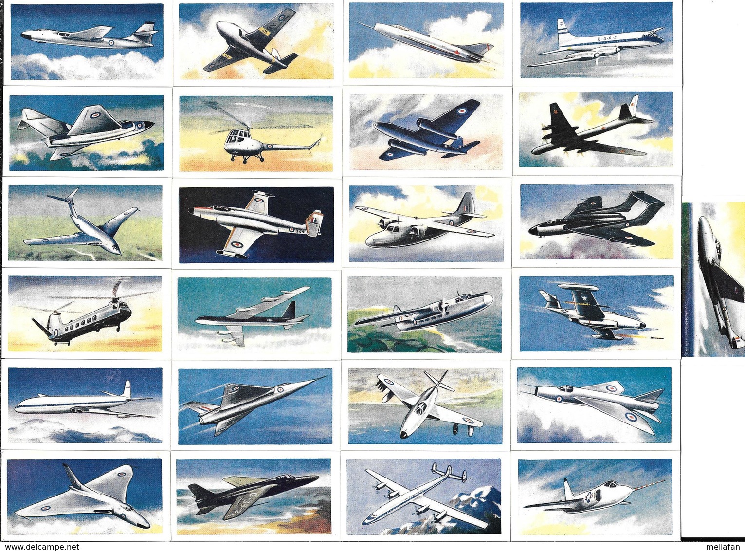 BC04 - SERIE COMPLETE 25 CARTES WILLOW TEA - AIRCRAFT OF THE WORLD - AVIONS - Autres & Non Classés