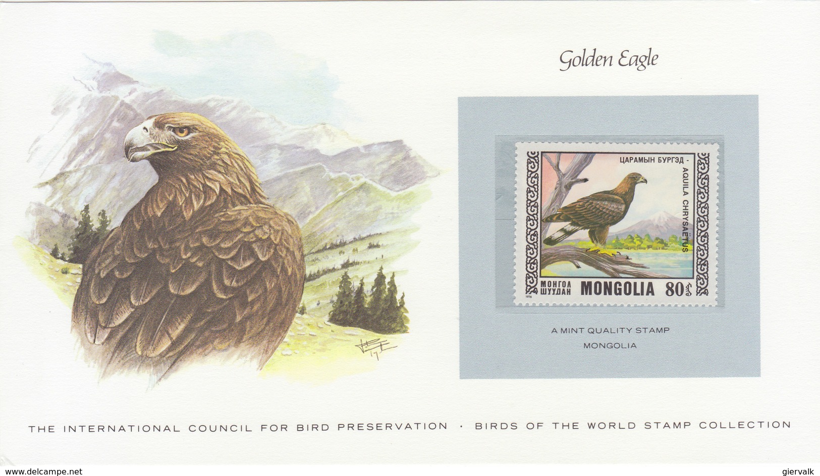 MONGOLIA Golden Eagle.BARGAIN.!! - Arends & Roofvogels