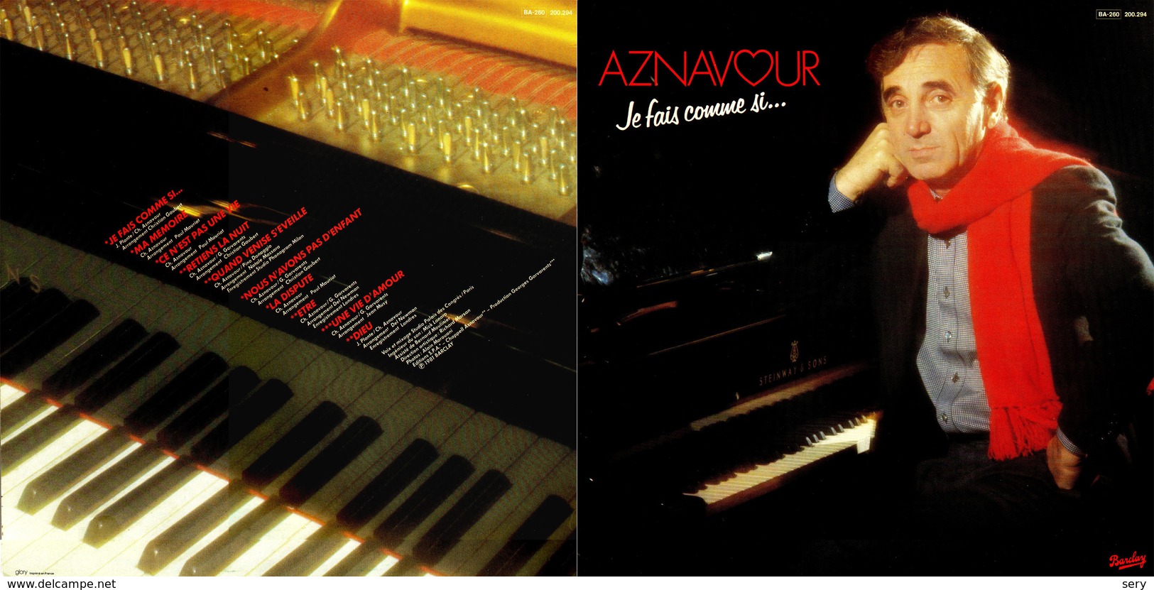 Superlimited Edition CD Charles Aznavour. JE FAIS COMME SI... - Disco, Pop