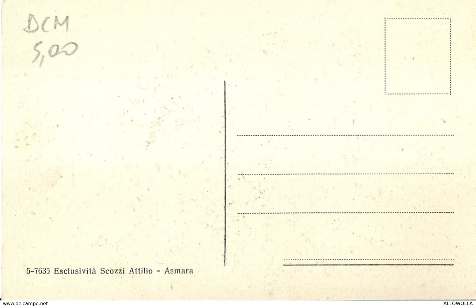 2768 " ASMARA - PREGHIERA DEL RAMADAN " CART.POST. ORIG NON SPED. - Eritrea