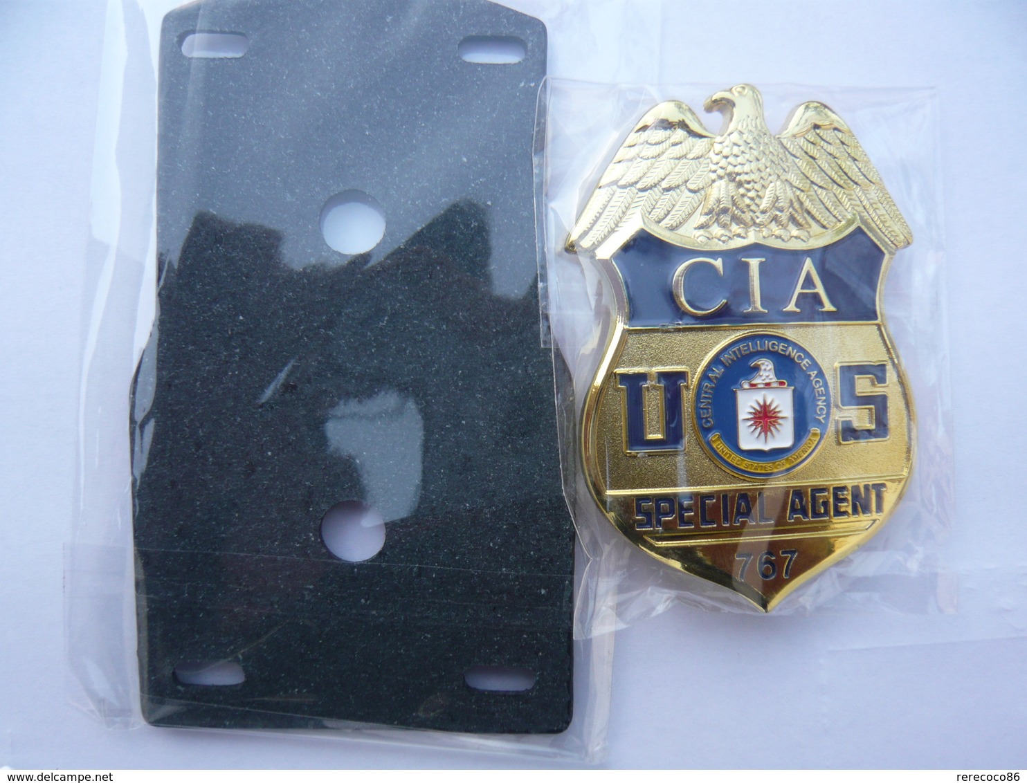 Enorme Broche C I A SPECIAL AGENT 7,5 X 5 Cm Neuf 2 Photos - Police & Gendarmerie