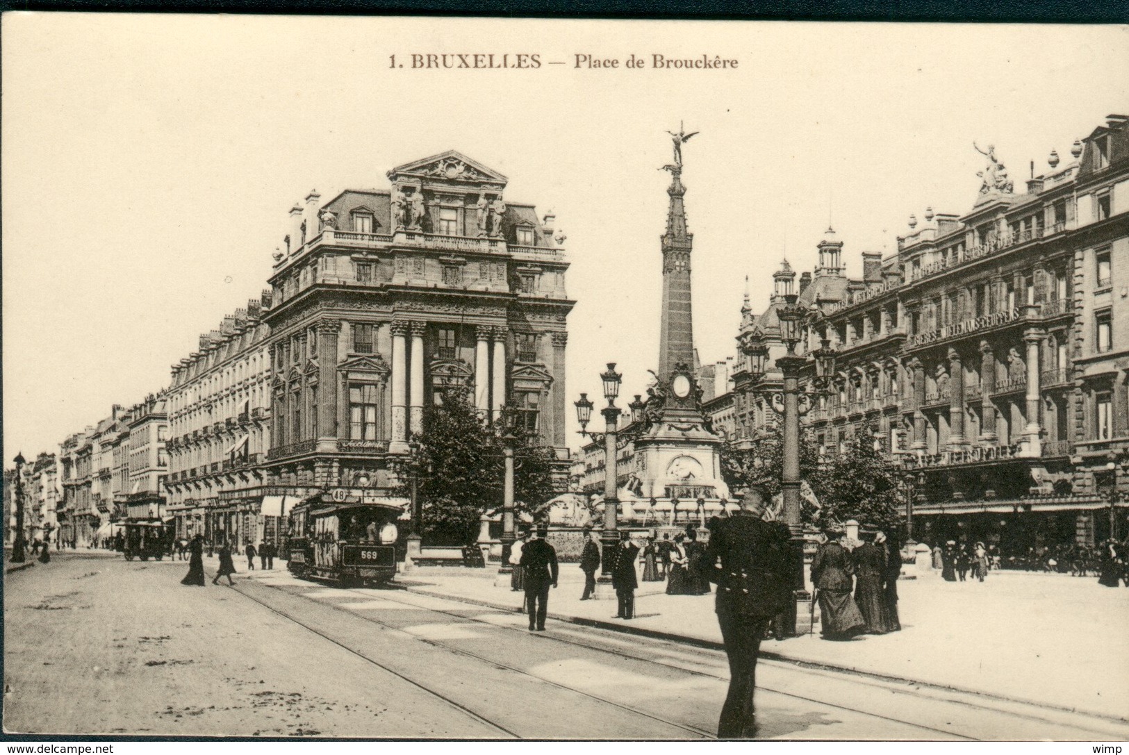BRUXELLES :   Place De Brouckère  TRAM 48 - Monumenten, Gebouwen