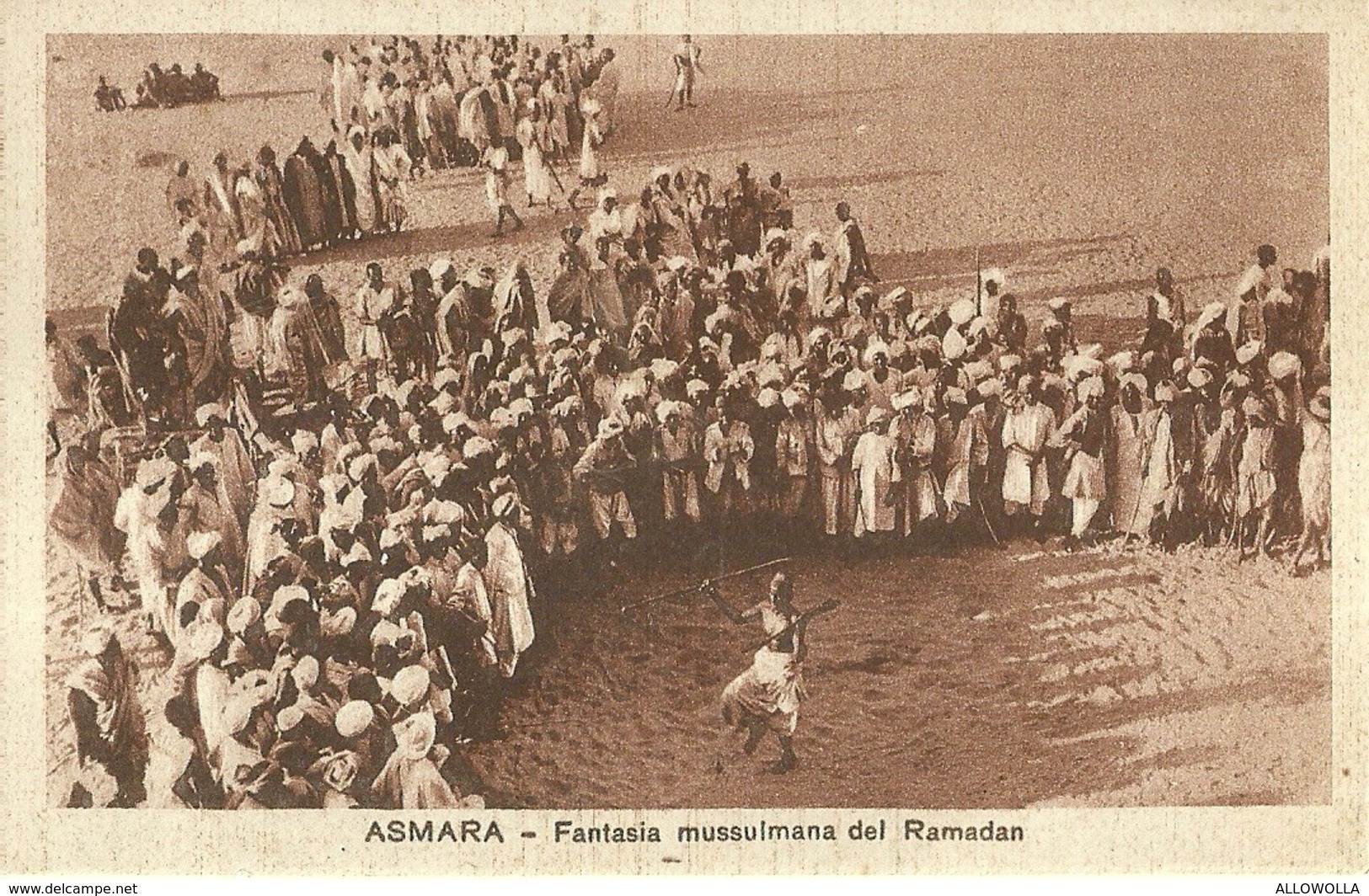 2769 " ASMARA - FANTASIA MUSSULMANA DEL RAMADAN " CART.POST. ORIG NON SPED. - Eritrea