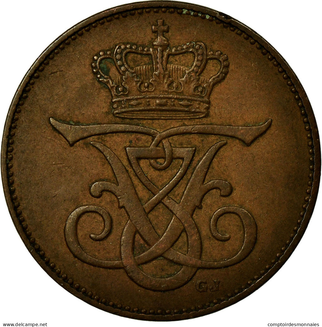 Monnaie, Danemark, Frederik VIII, 2 Öre, 1907, Copenhagen, TTB+, Bronze, KM:805 - Danemark