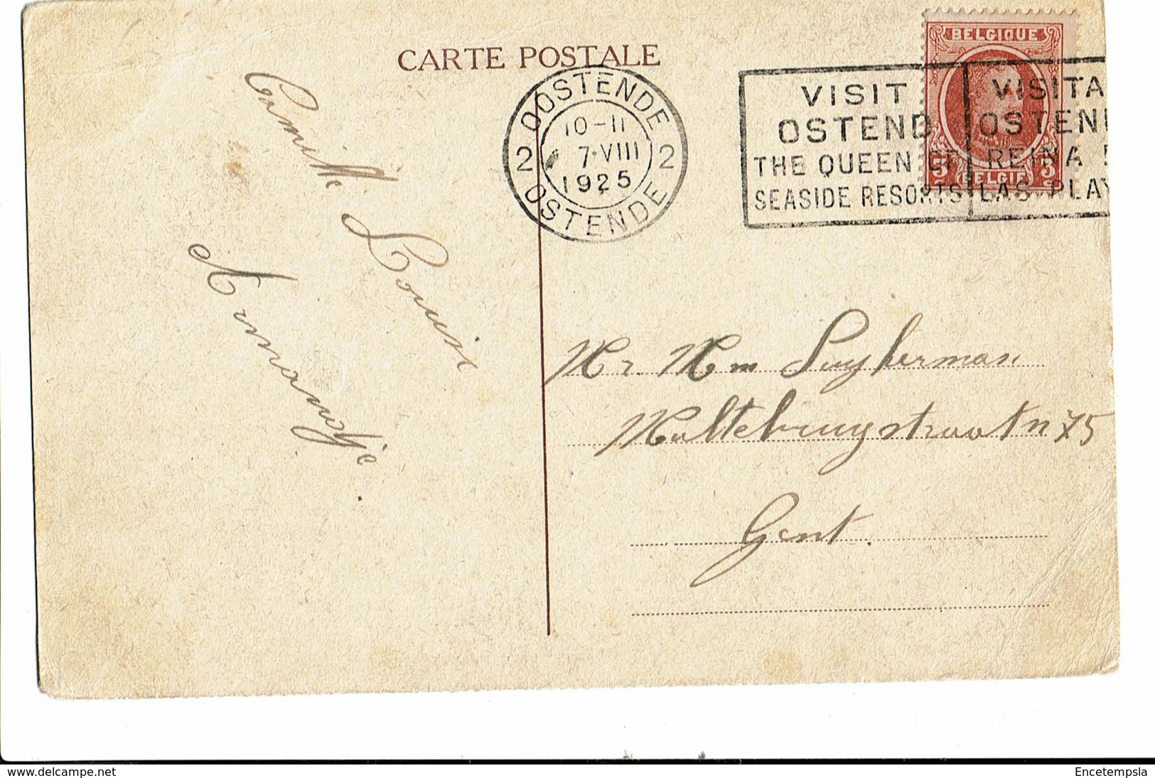 CPA - Carte Postale-Belgique- Oostende - La Gare -1925   VM745 - Oostende