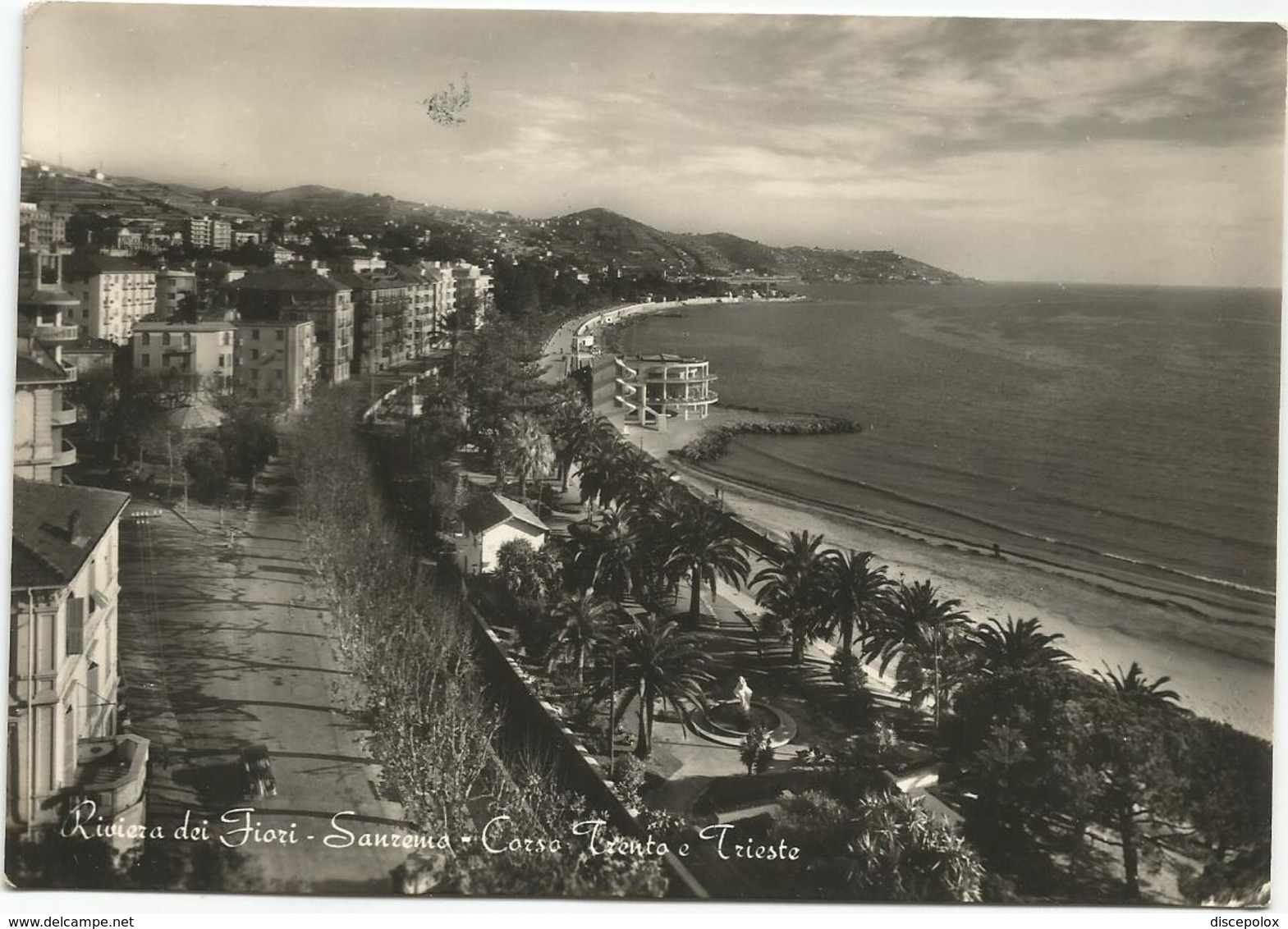 W1316 San Remo Sanremo (Imperia) - Corso Trento E Trieste - Panorama / Viaggiata 1956 - San Remo