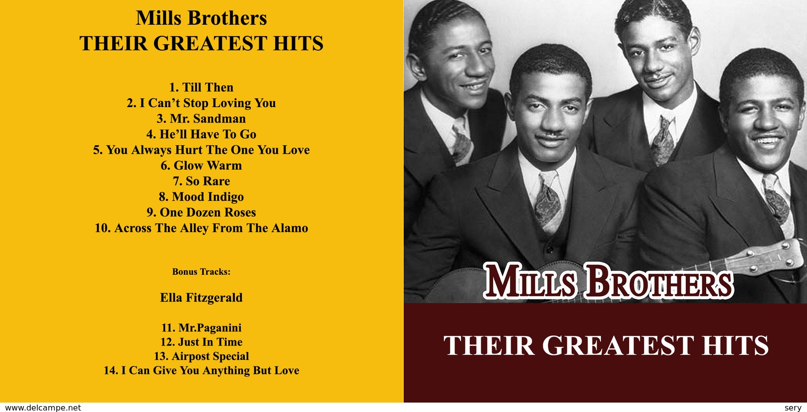 Superlimited Edition CD The Mills Brothers. THEIR GREATEST HITS. - Disco, Pop
