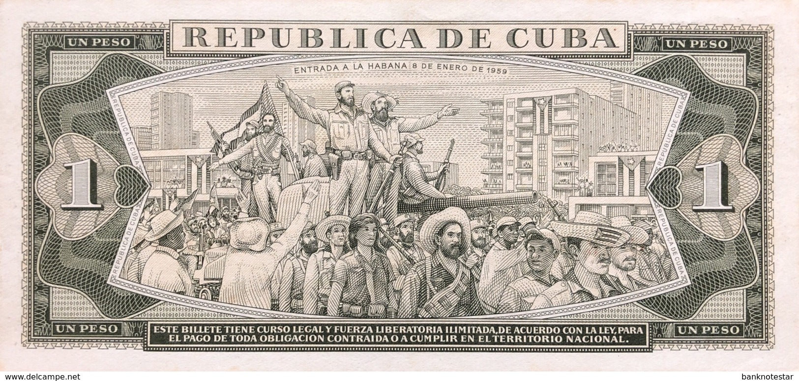 Cuba 1 Peso, P-94a (1961) - EF/XF+ - Che Signature - Cuba