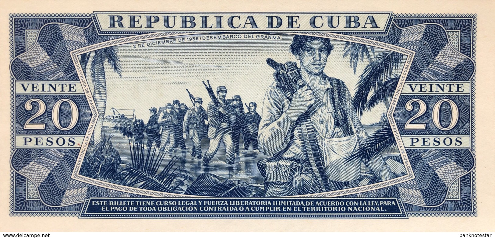 Cuba 20 Pesos, P-97a (1961) - UNC - Che Signature - Cuba