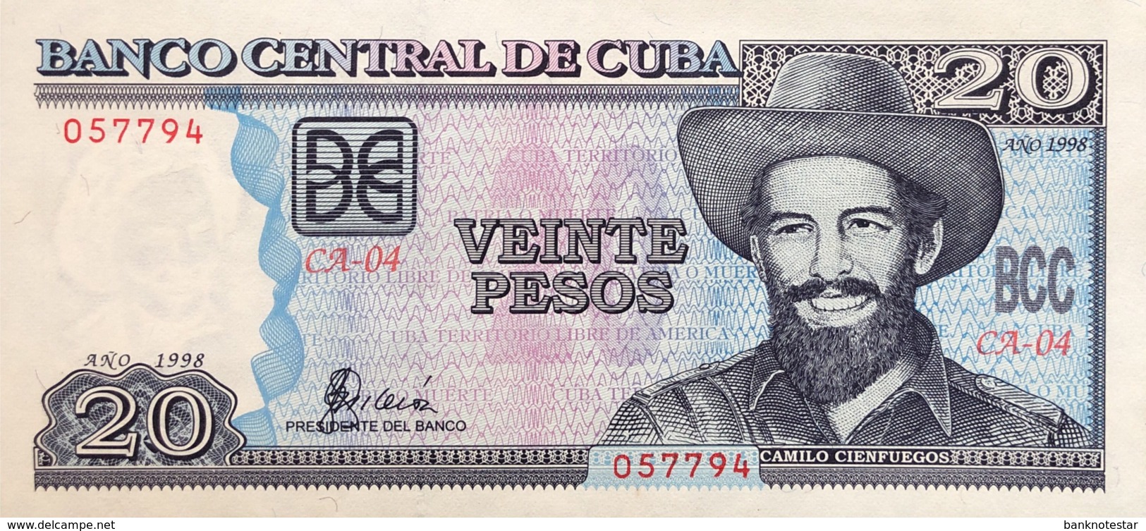 Cuba 20 Pesos, P-118a (1998) - UNC - Kuba