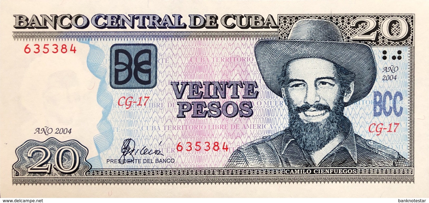 Cuba 20 Pesos, P-122a (2004) - UNC - Cuba