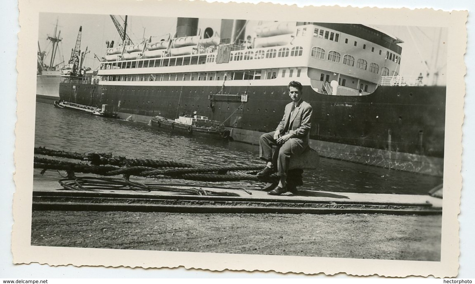 Homme Man Paquebot à Situer Identifier Ostende ? - Bateaux