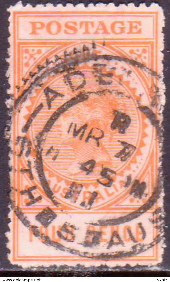 AUSTRALIA SOUTH AUSTRALIA 1906 SG #299a 4d Used Orange Wmk Crown Over A Thick POSTAGE - Used Stamps