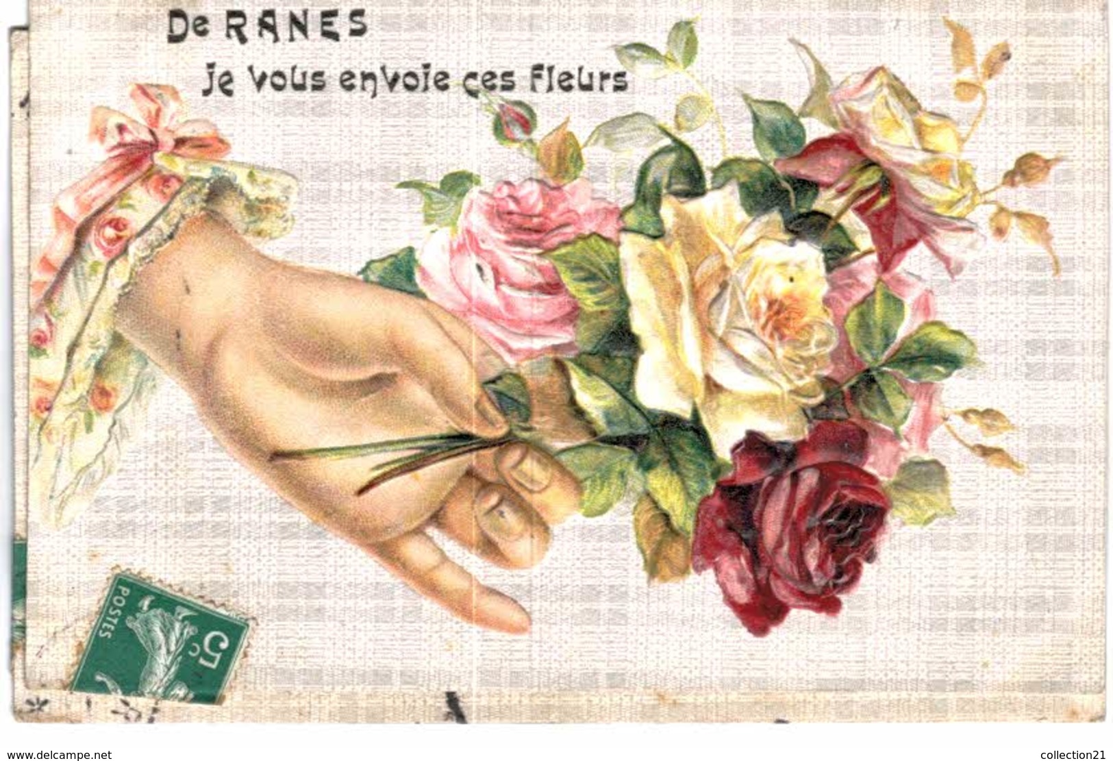 FANTAISIE ...  DE RANES JE VOUS ENVOIE CES FLEURS - Andere & Zonder Classificatie