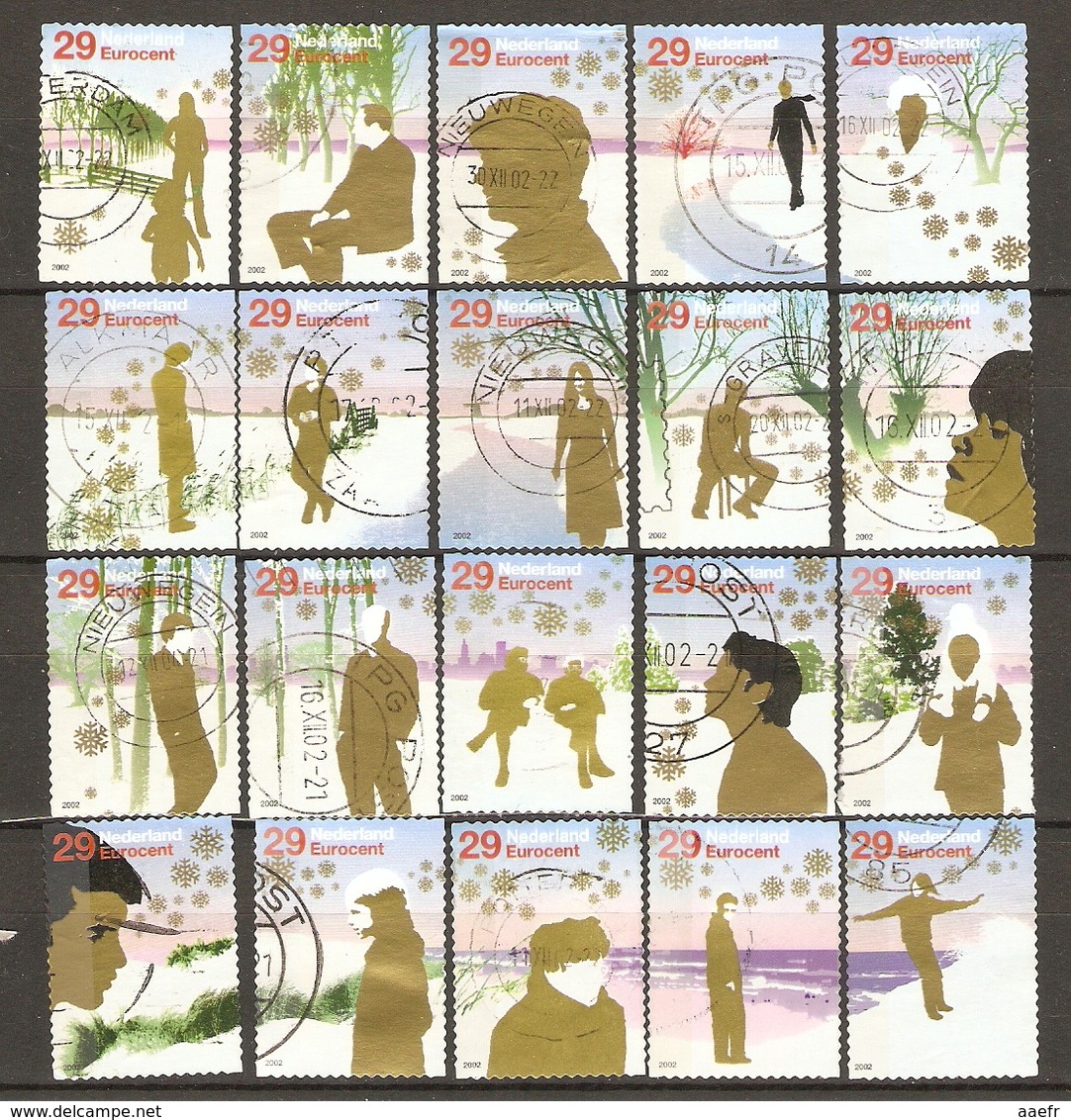 Pays-Bas 2002 - Noël - Série Complète ° - 1974/93 - Oblitérés