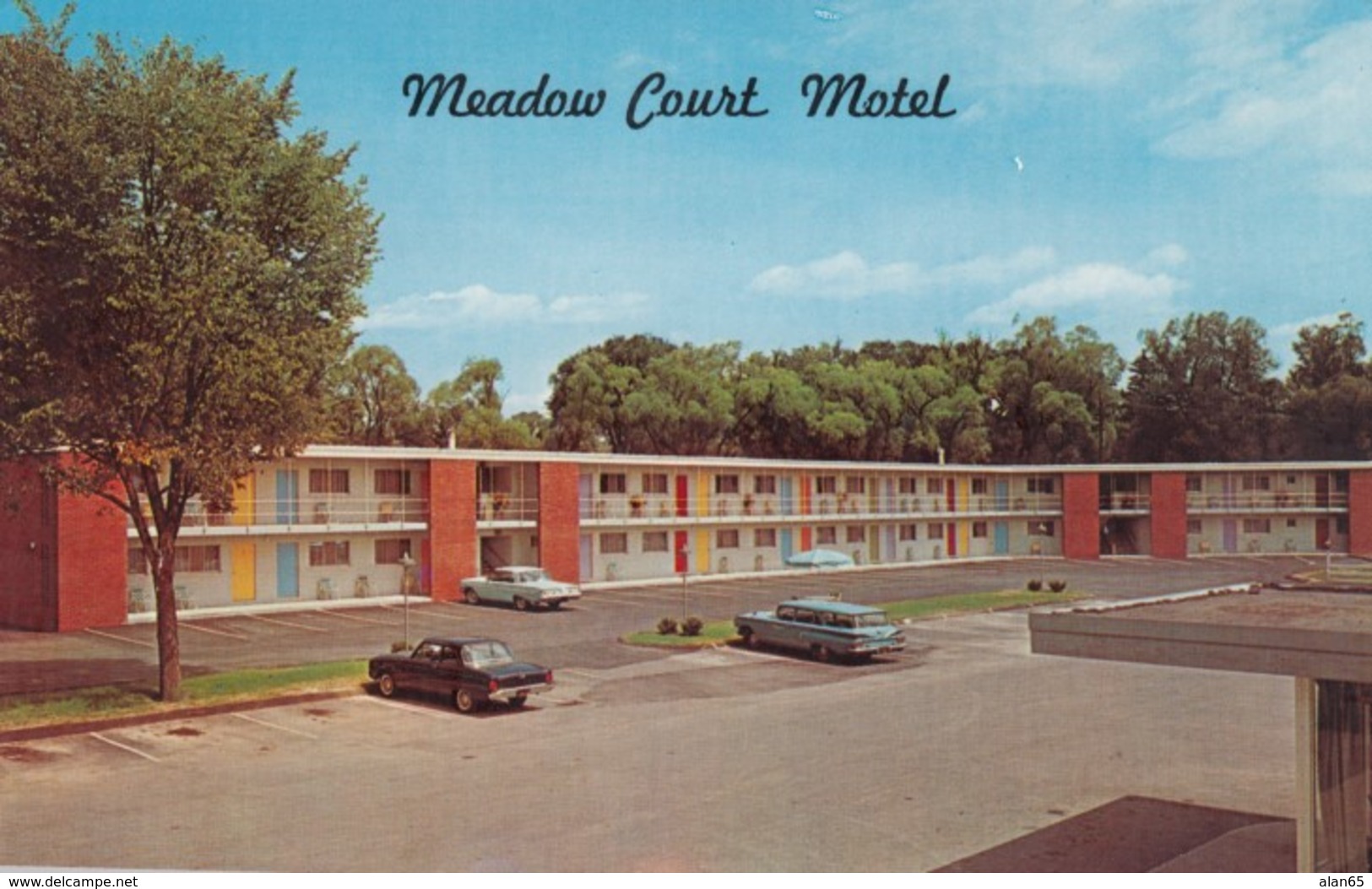 Ithica New York, Meadow Court Motel, Lodging, Auto, C1960s Vintage Postcard - Other & Unclassified