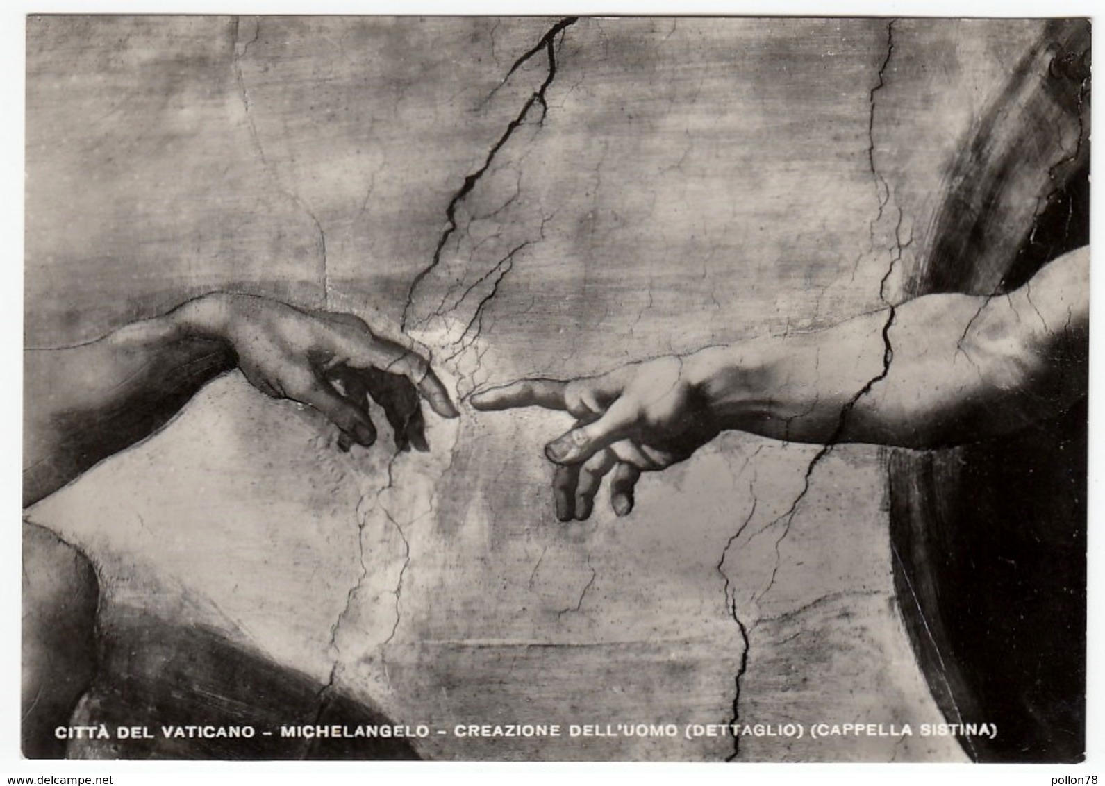CITTA' DEL VATICANO - MICHELANGELO - CREAZIONE DELL'UOMO (DETTAGLIO) (CAPPELLA SISTINA) - 12966 - Pittura & Quadri