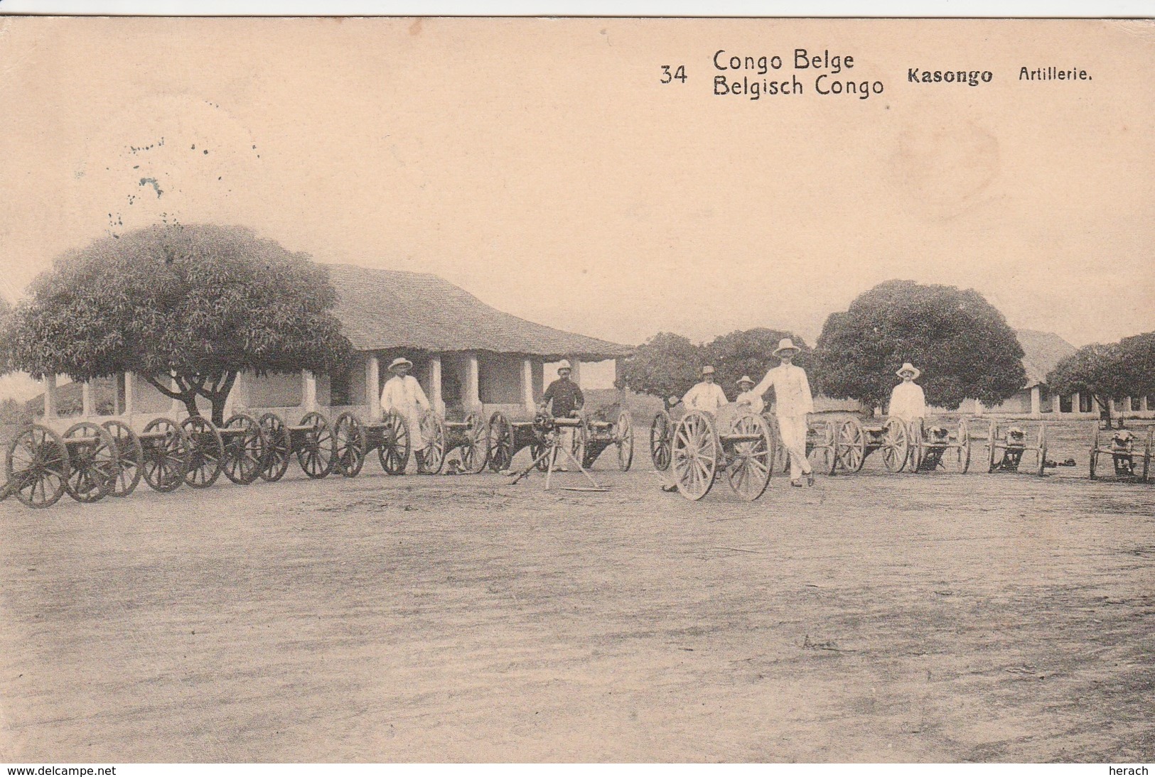 Congo Belge Entier Postal Illustré Pour La Belgique 1913 - Interi Postali