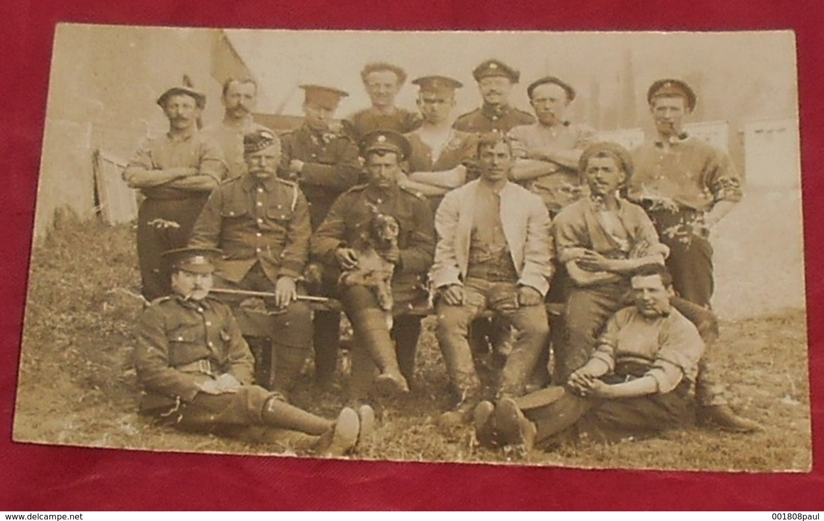 Carte Postale Photographie Datée 9 / 7 / 1915 De Quevilly - Groupe Militaires De La Guerre 1914 - 1918  ------------ 488 - Guerre 1914-18