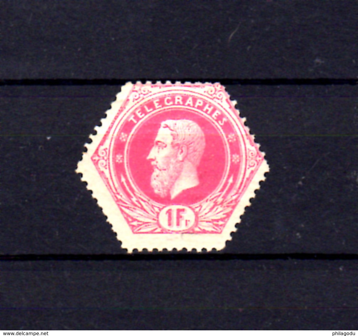 1871   Belgique, Télégraphe, Léopold II, TG 6*, Cote 115 €, - Timbres Télégraphes [TG]