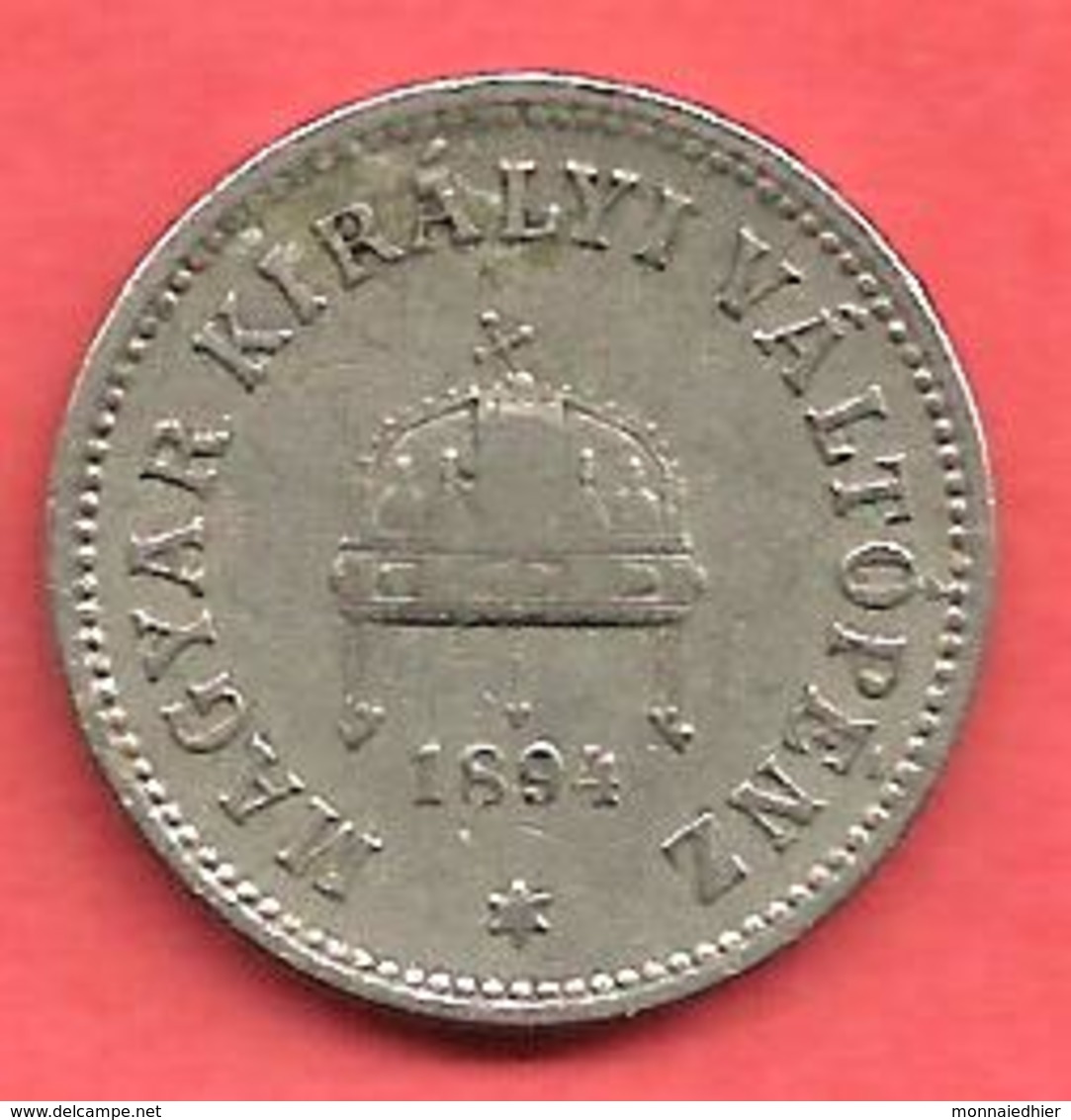 10 Filler , HONGRIE , Nickel , 1894 KB , N° KM # 482 - Hongrie